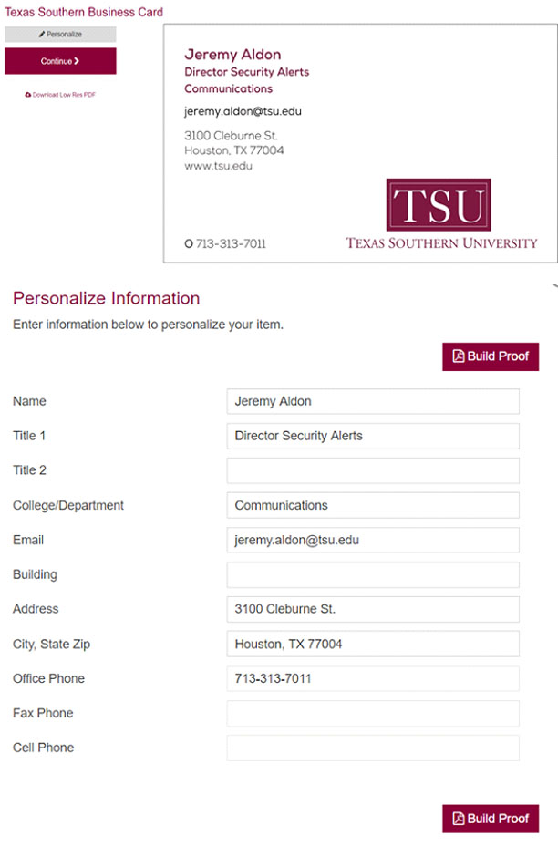 bard personalize fields