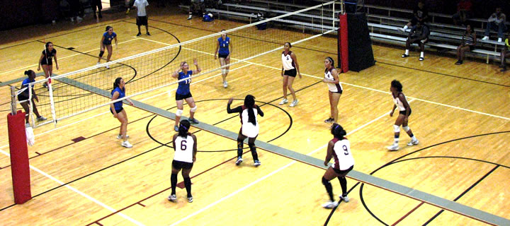 Girls volleyball game