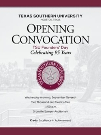 opening convocation founders' day