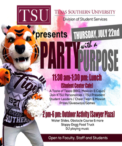 party with a purpose flyer