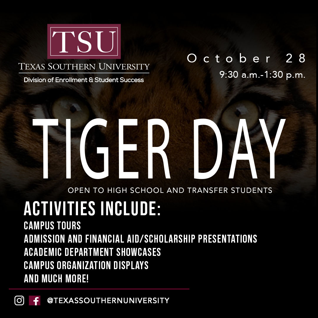 TSU hosting Tiger Day open house on Friday October 28