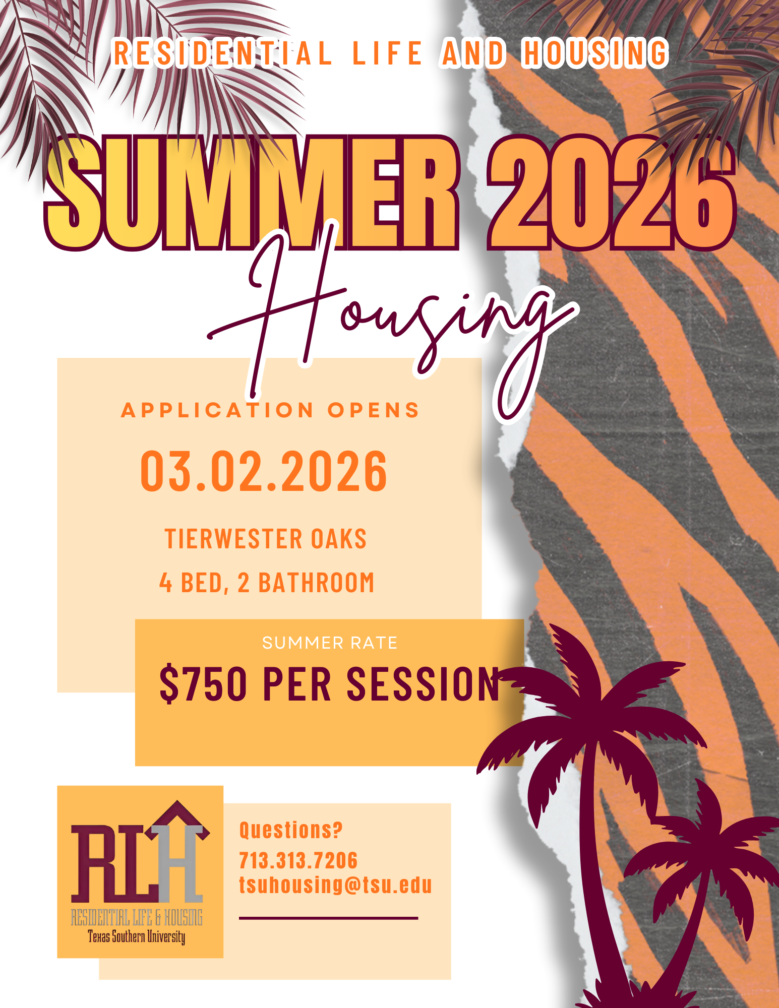 Summer 2026 Housing Applications