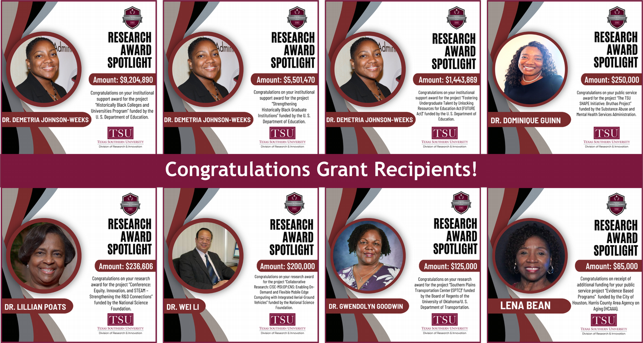 Grant Recipients Congratulations