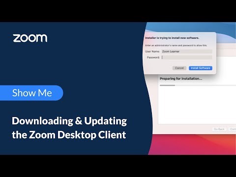 Downloading & Updating the Zoom Desktop Client