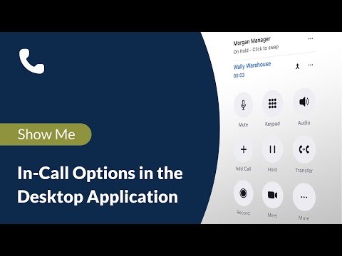 In-Call Options in the Desktop Application