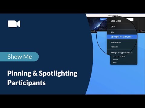 Pinning and Spotlighting Participantsn