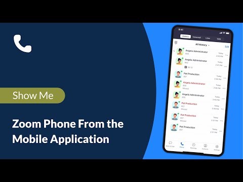Zoom Phone From the Mobile App