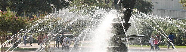 Fountain infront of martin luther king building