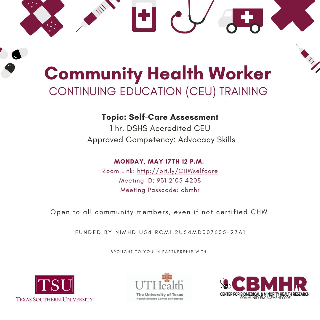 CBMHR CEC CHW Training