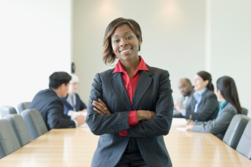 Image of an Executive MBA Programer in the conference room