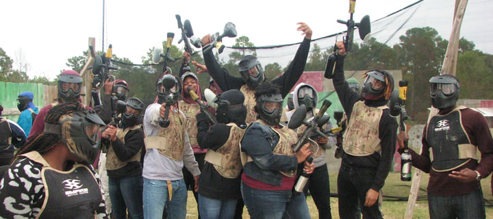 Group paintball outing