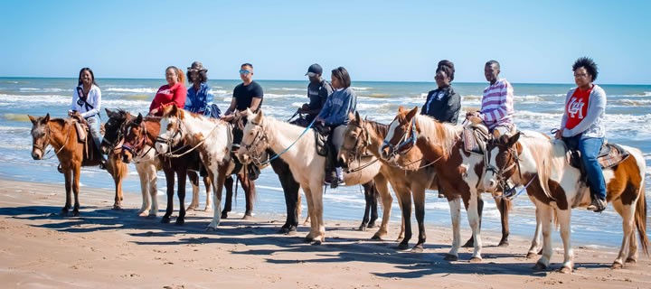 Group on horseback