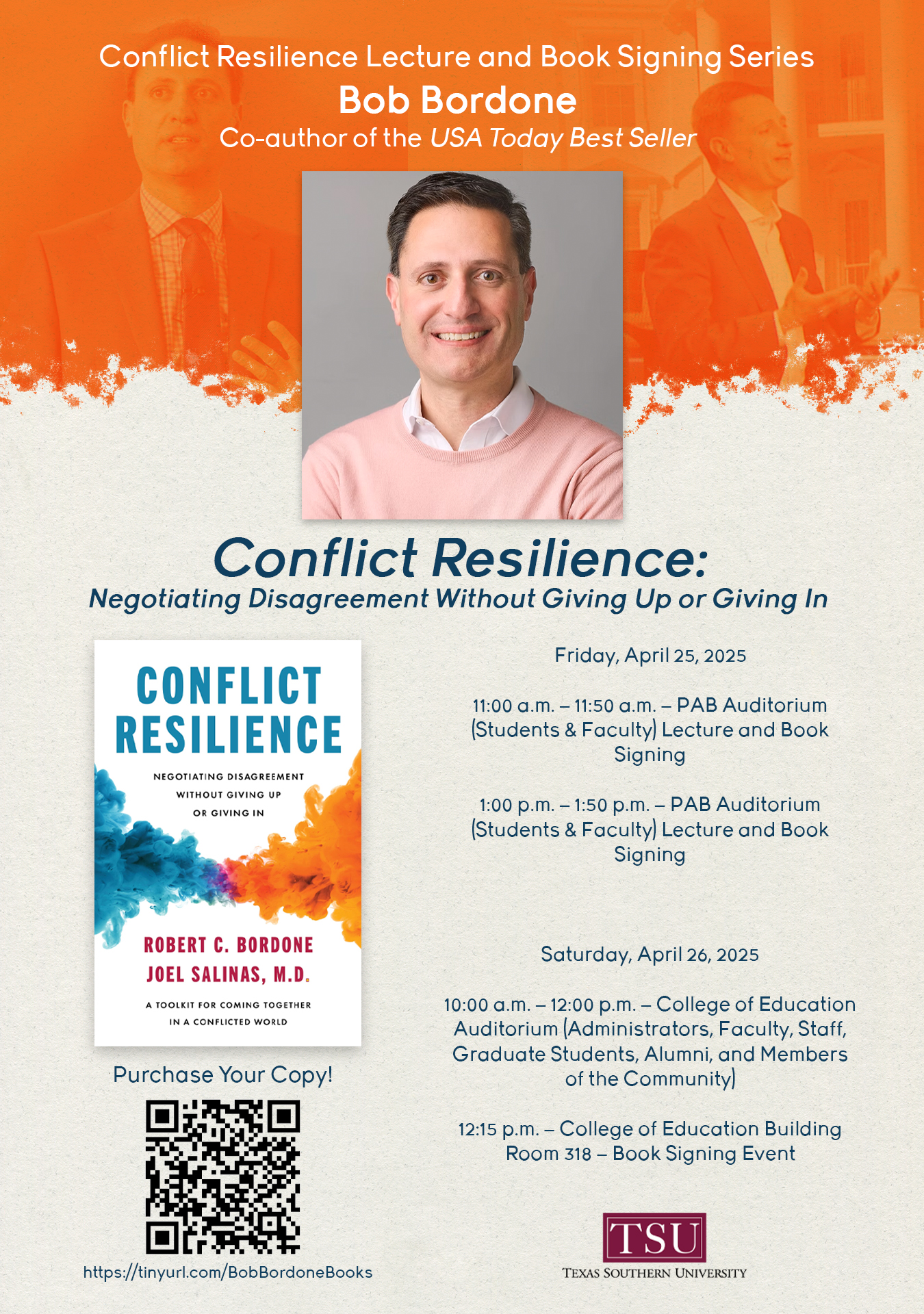 Conflict Resilience lecture and book signing series