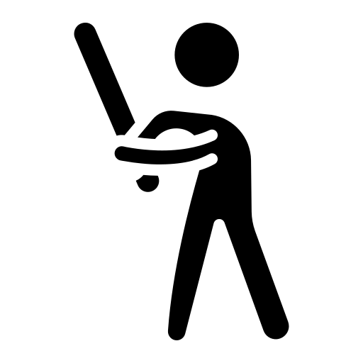 Person and swings bat